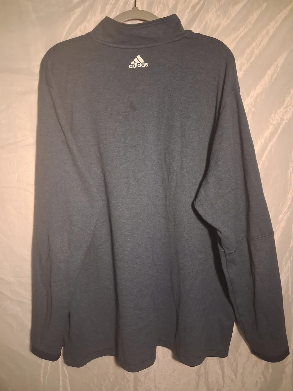Adidas Palmer Legends Quarter-Zip Pullover - Heather Blue Mens 2XL
